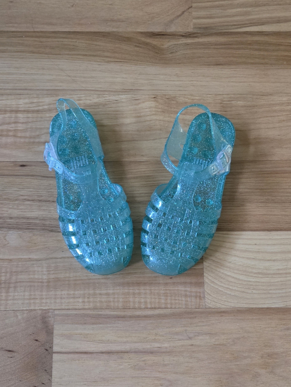 Gymboree  Teal Glitter Jelly Sandals for Kids